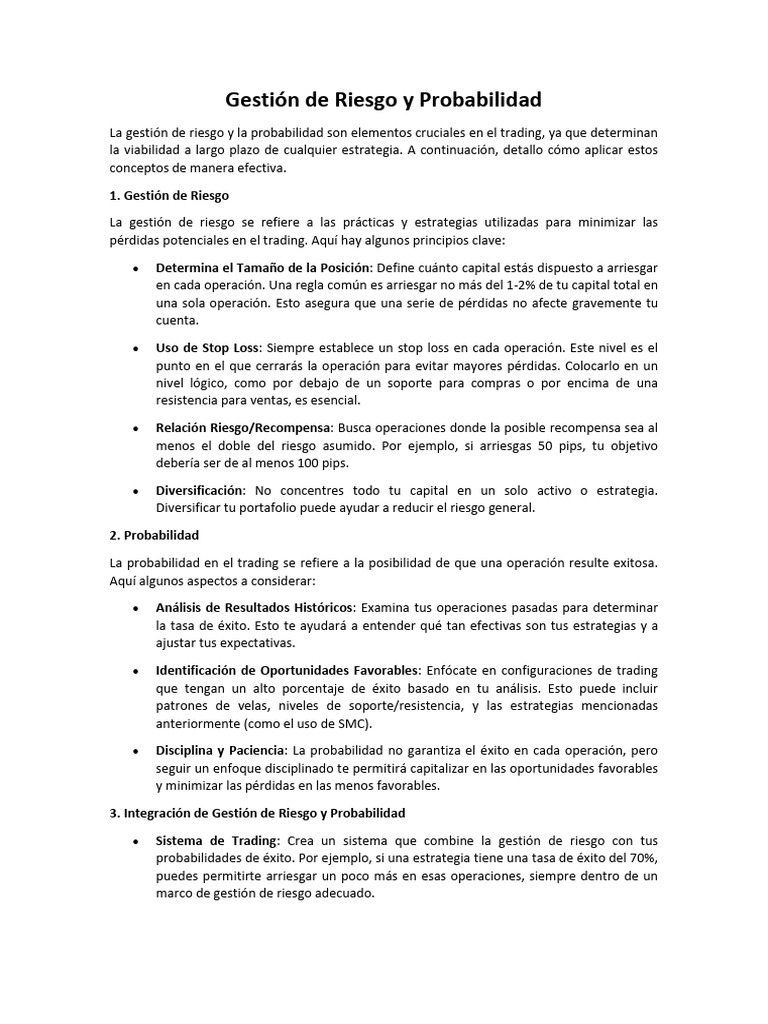 Gestion de Riesgo y Probabilidad | PDF | Riesgo | Probabilidad