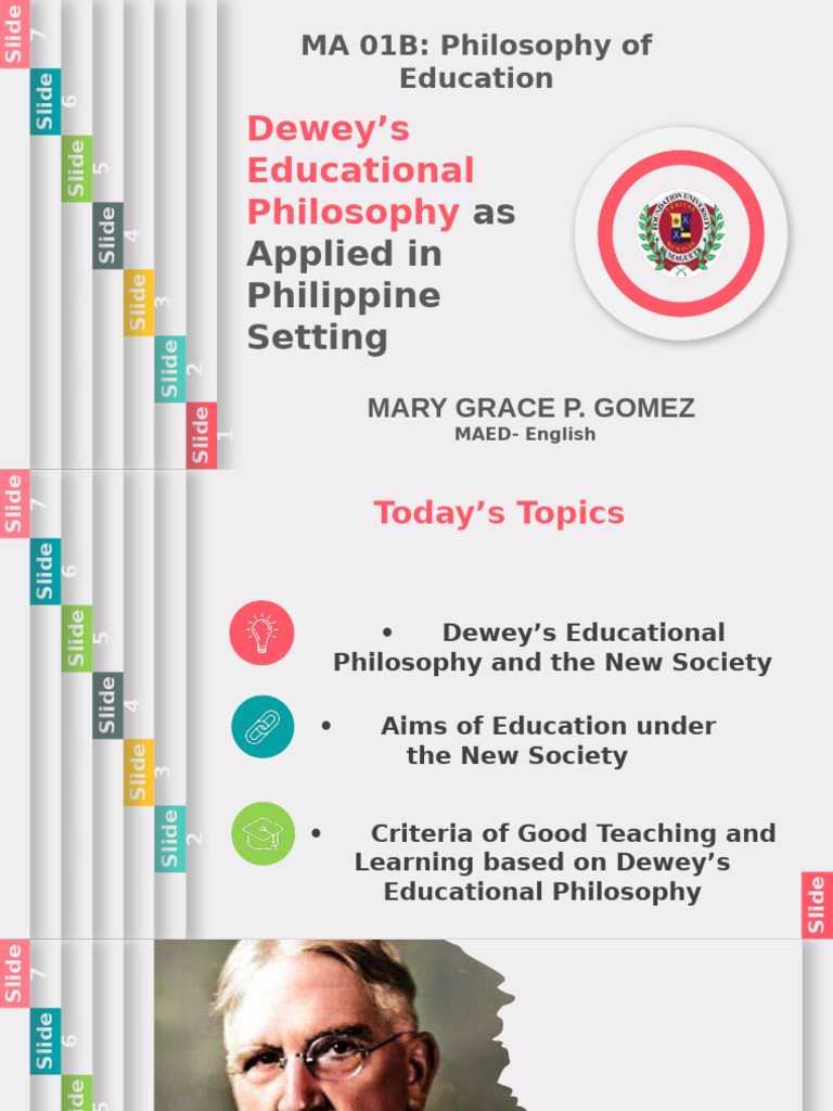 Dewey's Educational Philosophy in the Philippines | PDF | Philosophy Of ...