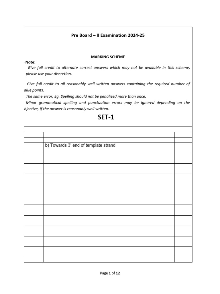 Biology Class XII Pre Board Solutions 2024 | PDF | Fertilisation | Dna