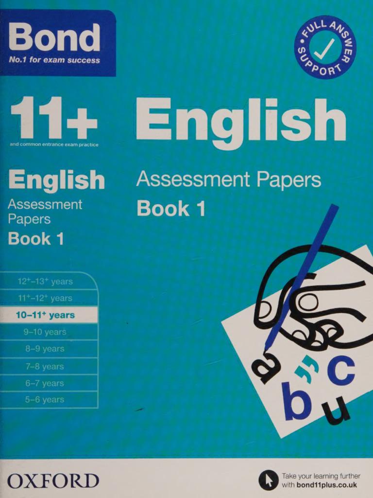 Bond 11+- Bond 11+ English Assessment Papers 10-11 Years