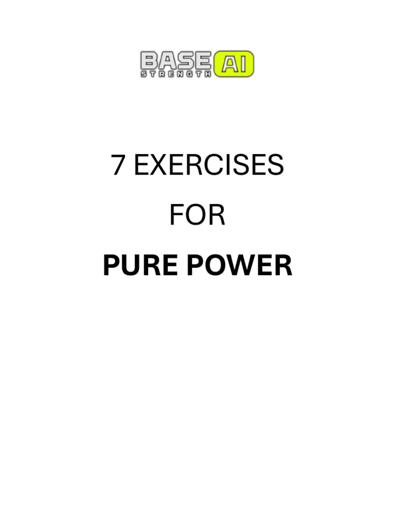 7-power | PDF | Weight Training | Physical Exercise
