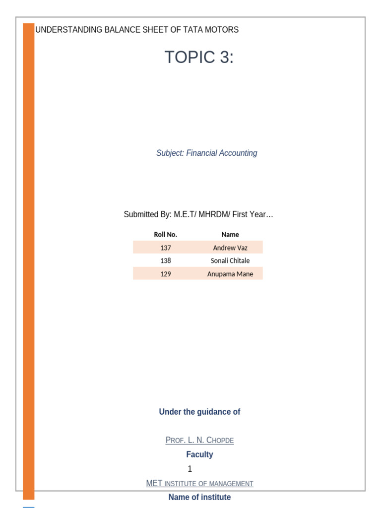 Accounts Project - Topic 3 | PDF | Debits And Credits | Depreciation