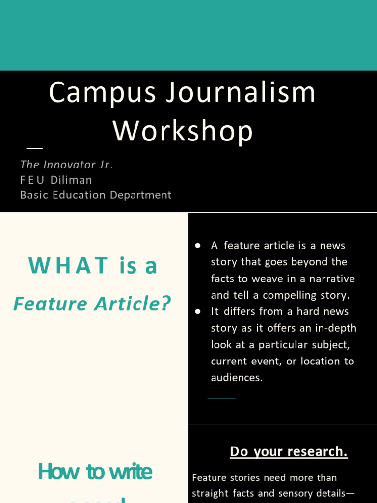 Campus Journalism Workshop 2 | PDF