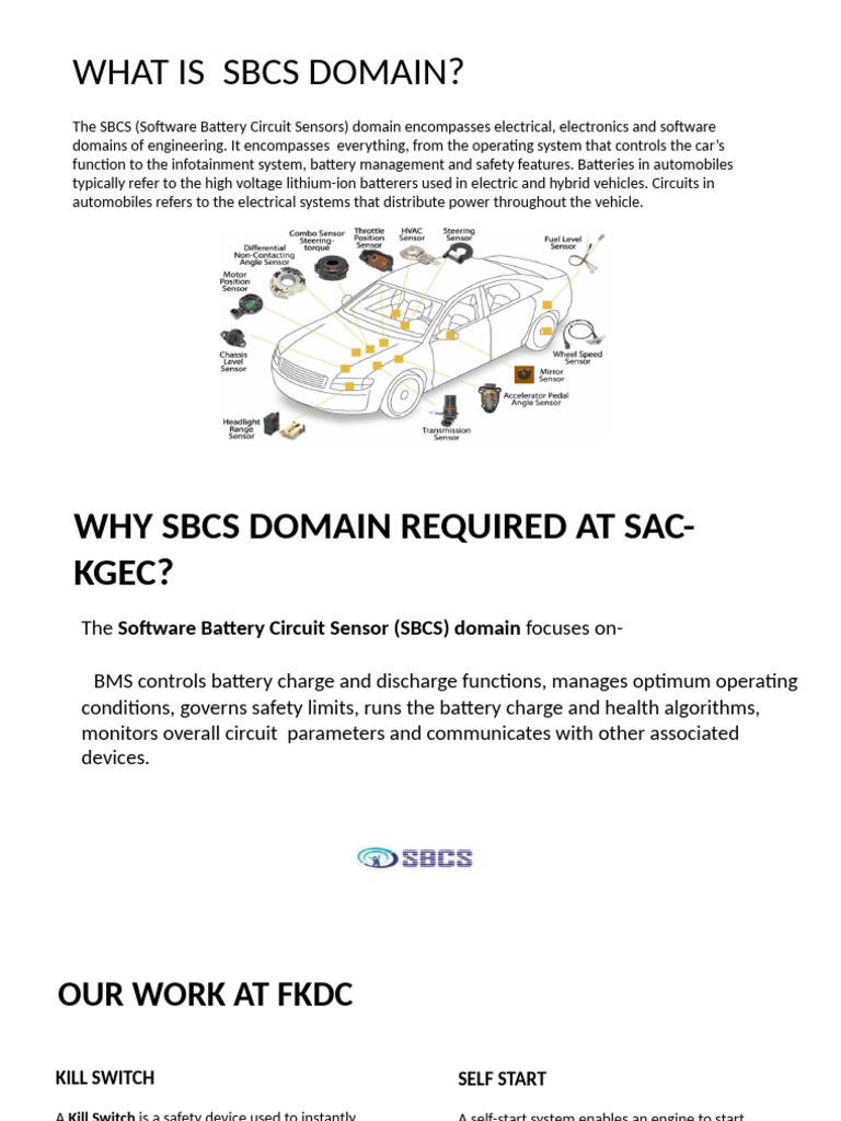 SBCS in Electric Vehicle Development | PDF