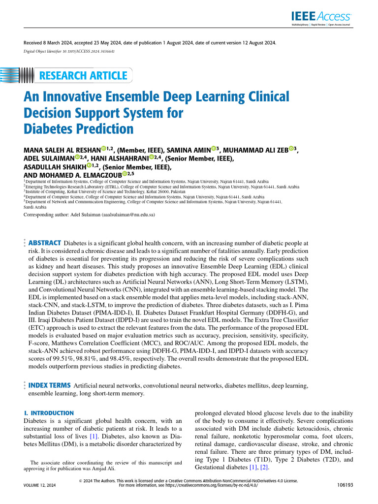 An Innovative Ensemble Deep Learning Clinical Decision Support System ...