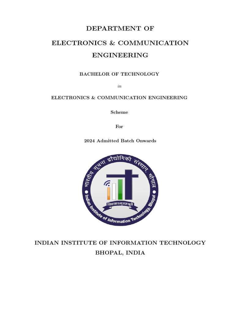 Scheme 2024 B Tech Ece Pdf Electronic Engineering Photonics