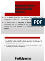 Puntaje Adicional Del Factor Aprovechamiento Escolar