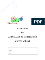 Cuaderno de Actividades de Comprensión Oral.