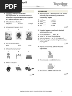 Klasa 4 UNIT 4 TEST Worksheet - Live Worksheets | PDF