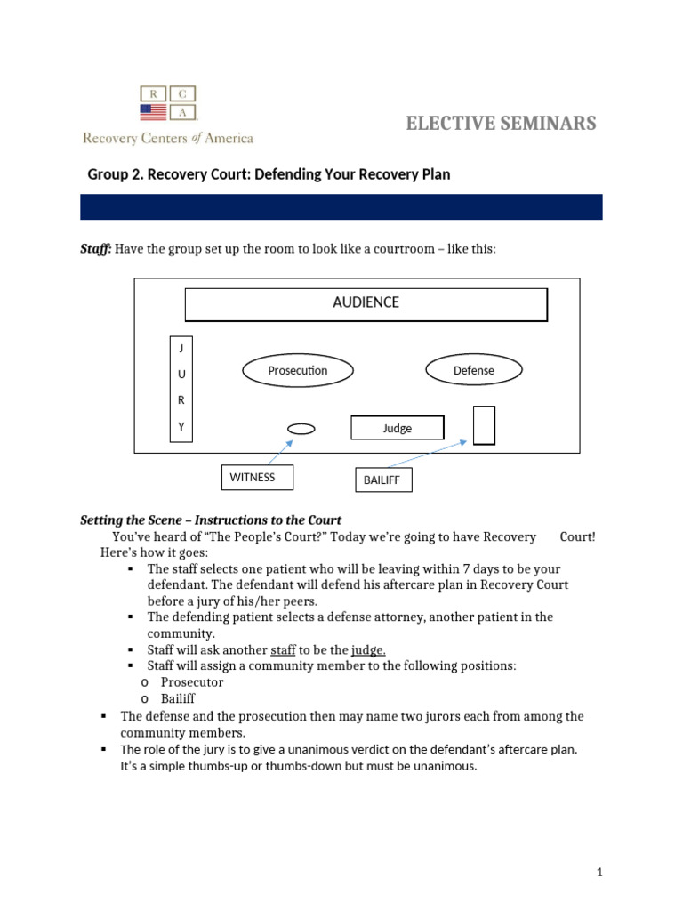 Group 2 - Recovery Court | PDF | Witness | Courtroom