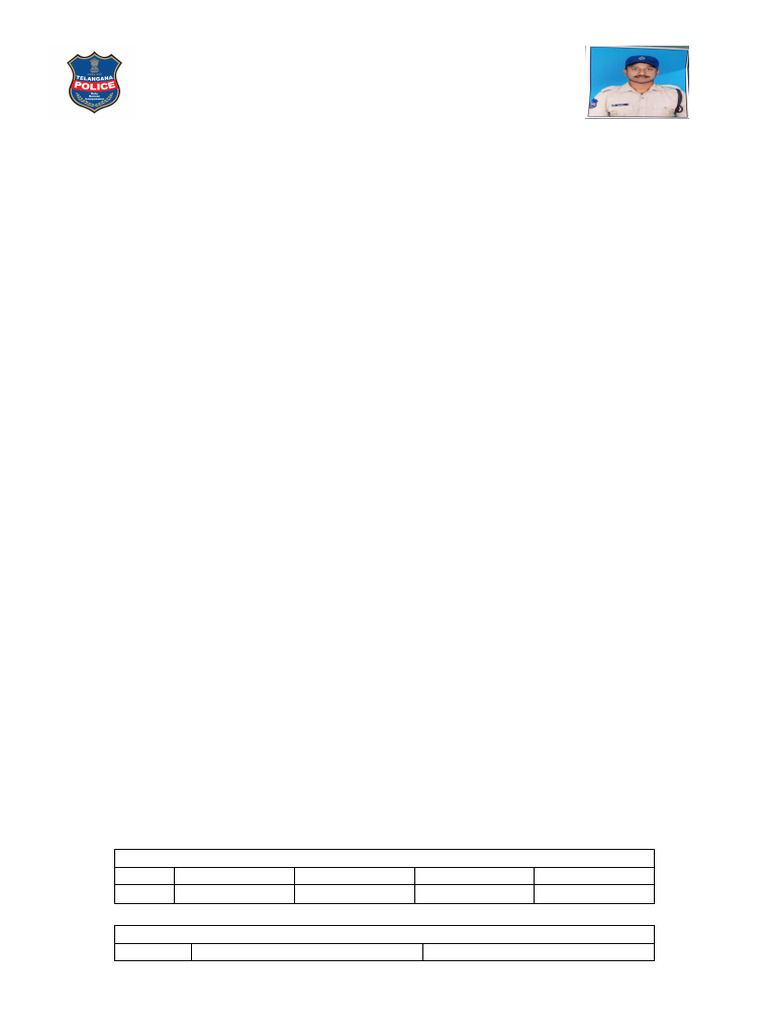 Telangana Police Employee Record | PDF