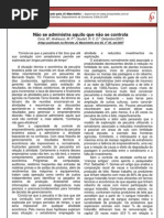 002 - Não se administra aquilo que não se controla