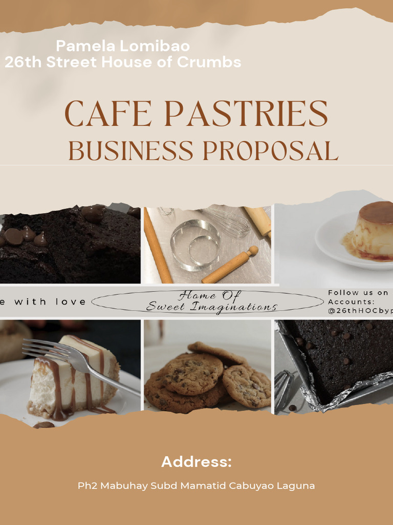 Pastry Supply Proposal for Cafes | PDF | Cheesecake | Desserts