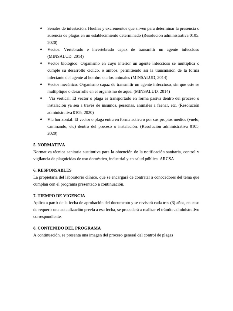Protocolo Control de Plagas Unilab | PDF | Plaga (organismo) | Insectos