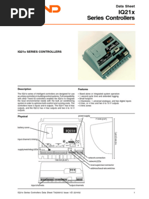 IQ21x Series Controllers Overview | PDF | Computer Network | Input