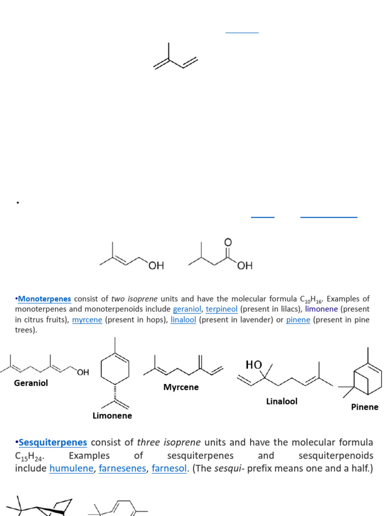 Understanding Terpenes and Their Biosynthesis | PDF | Biosynthesis