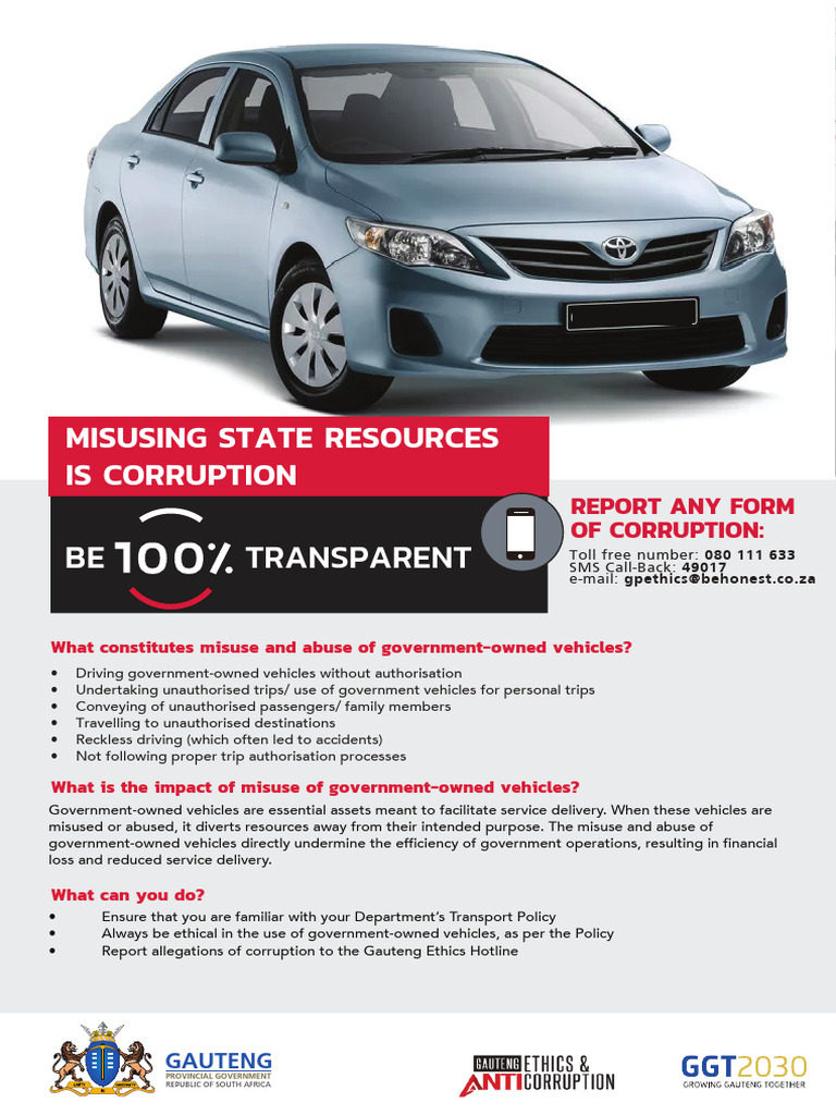 MISUSING STATE RESOURCES IS CORRUPTION | PDF