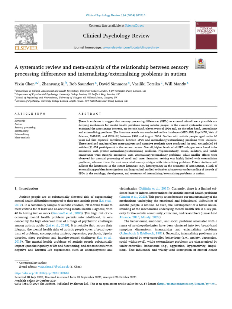 A Systematic Review and Meta Analysis of The Relationship Be - 2024 ...