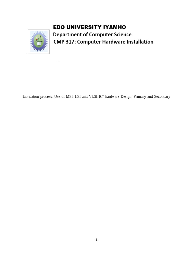 Computer Hardware Installation Overview | PDF | Personal Computers ...