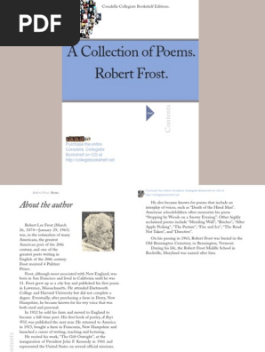 Frost Poems