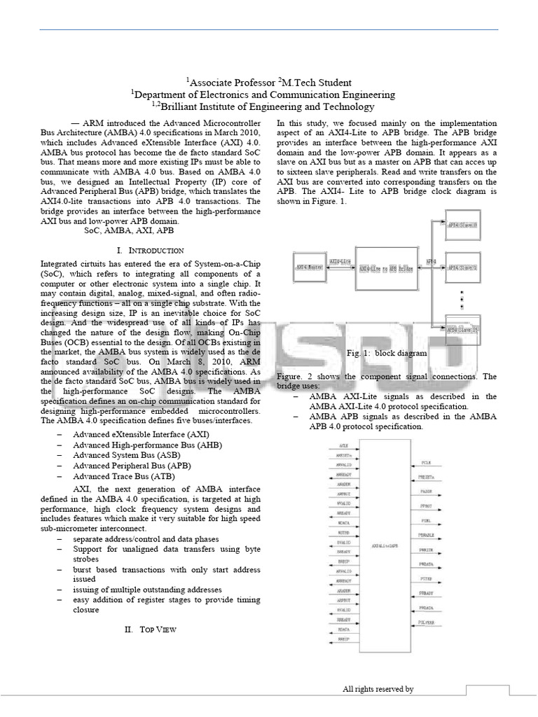 Axi To Apb Bridge | PDF | Computer Engineering | Computing