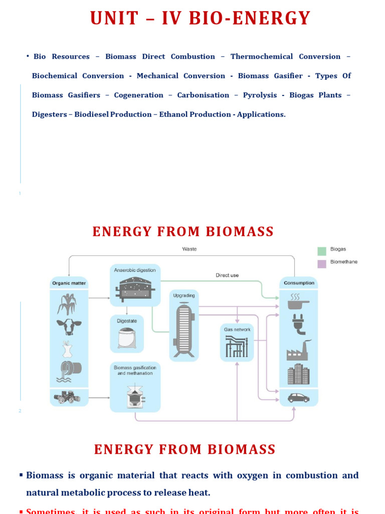Biomass Energy Conversion Methods | PDF | Gasification | Pyrolysis