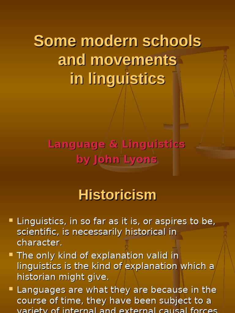 Some Modern Schools and Movements | PDF | Linguistics | Semiotics