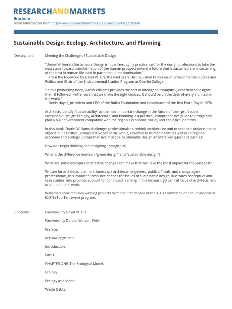 Sustainable Design in Architecture | PDF | Sustainable Design ...