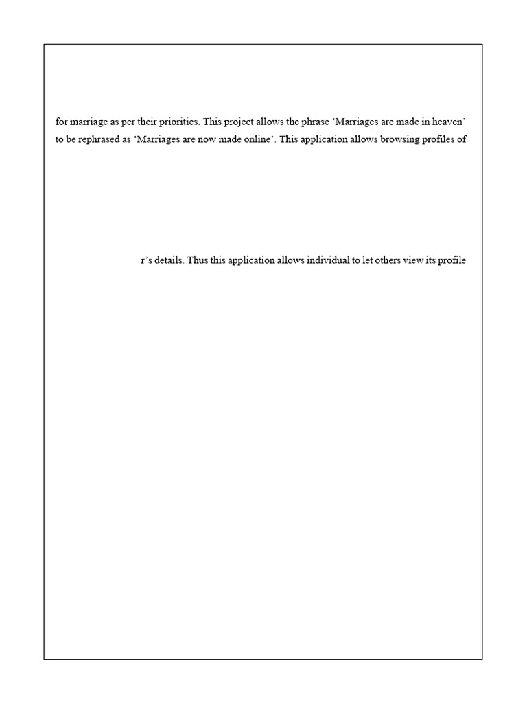 Abstract-Online Marriage Registration System using PHP and MySQL | PDF