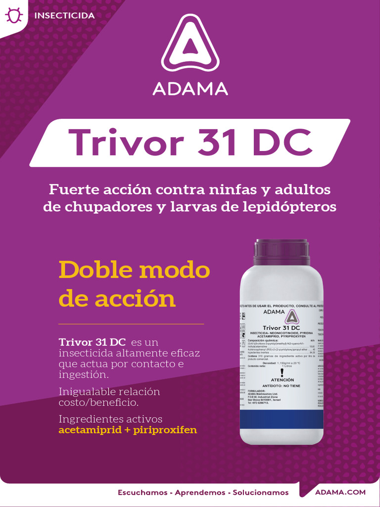 Flyer TRIVOR 2023 | PDF | Insecticida | Insectos y humanos
