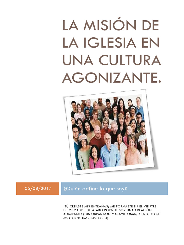 Misión de la Iglesia en Cultura Actual | PDF | Género | Estudios de género