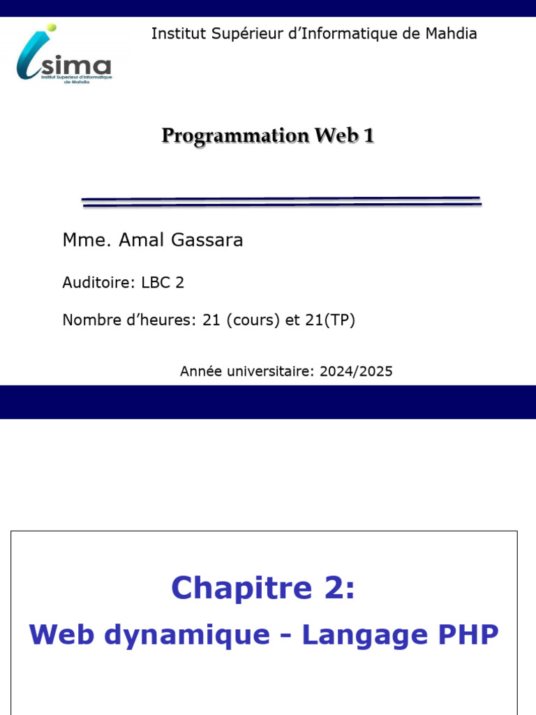Introduction à PHP et développement web | PDF | PHP | Internet