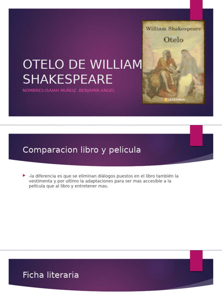 Otelo de William Shakespeare | PDF