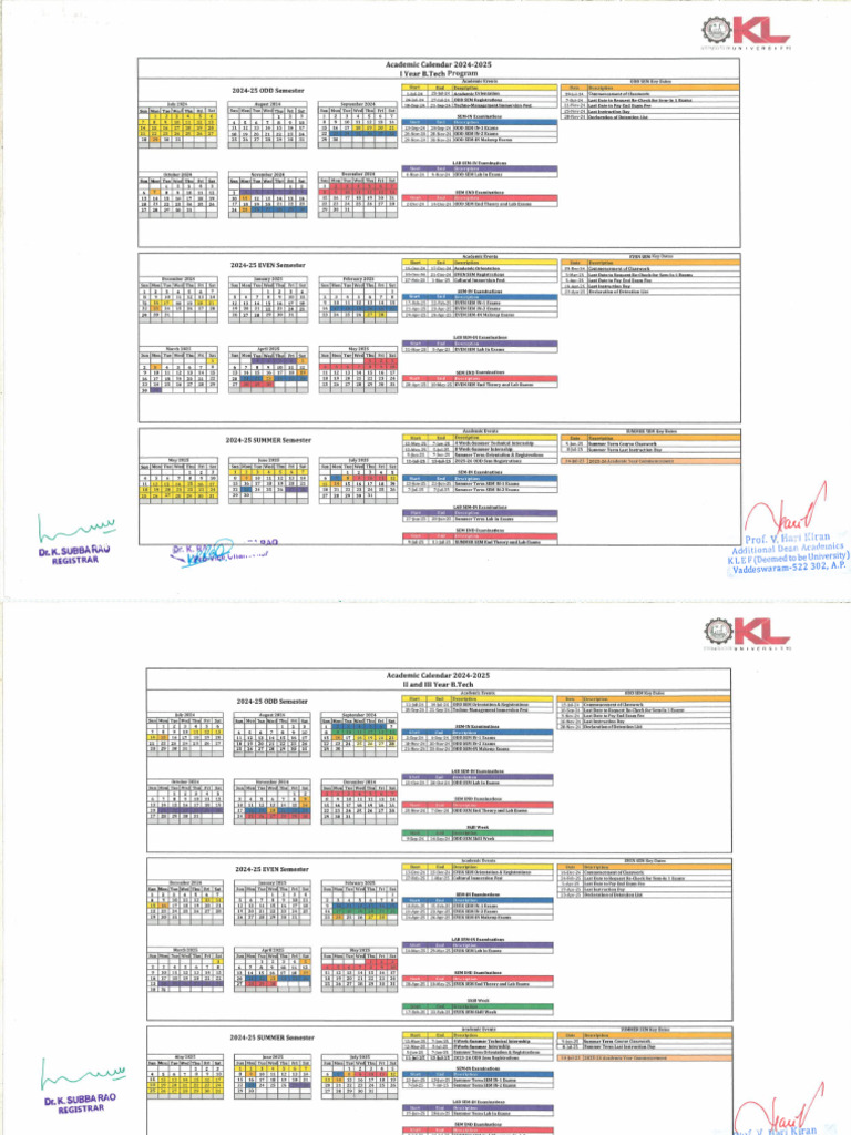 2024 25 Academic Calendar PDF