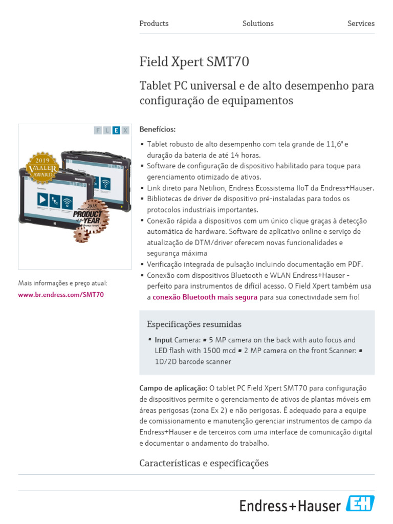 Tablet Field Xpert SMT70: Configuração Eficiente | PDF | Bluetooth ...