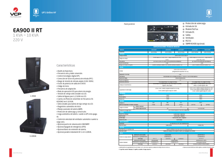 UPS_ONLINE_RACKEABLE_DE_3KVA_ VCP | PDF | Ingenieria Eléctrica ...