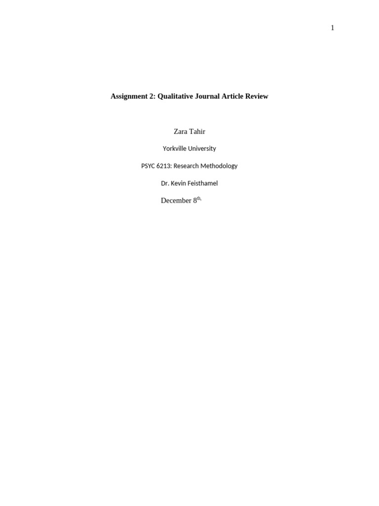 Assignment2 JAR2 Template 22F C | PDF | Major Depressive Disorder ...