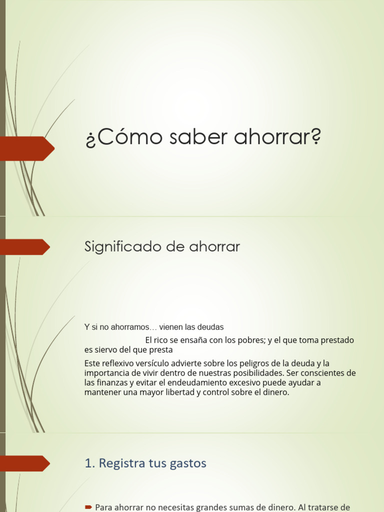 Estrategias Efectivas para Ahorrar | PDF | Inversiones | Ahorro