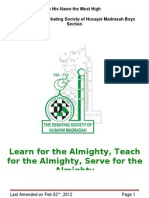 Learn For The Almighty, Teach For The Almighty, Serve For The Almighty