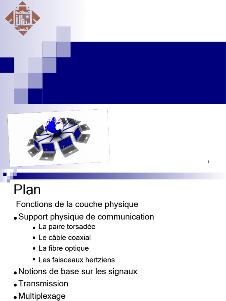 Fonctions et supports de la couche physique | PDF | Modulation | Fibre ...