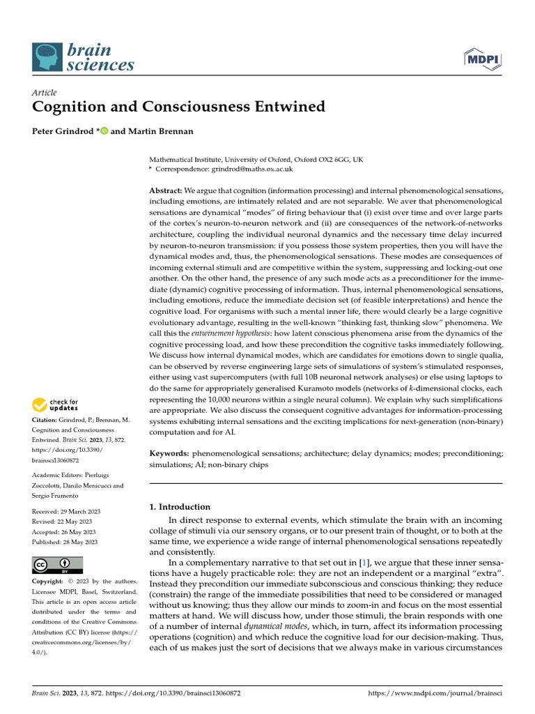 EBSCO FullText 2024 03 11 | PDF | Neuron | Consciousness
