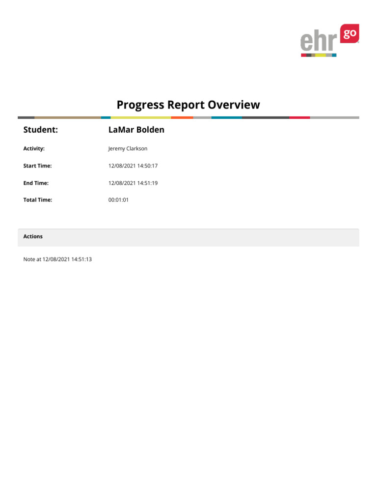 Occupational Therapy Progress Report | PDF | Anatomical Terms Of Motion ...