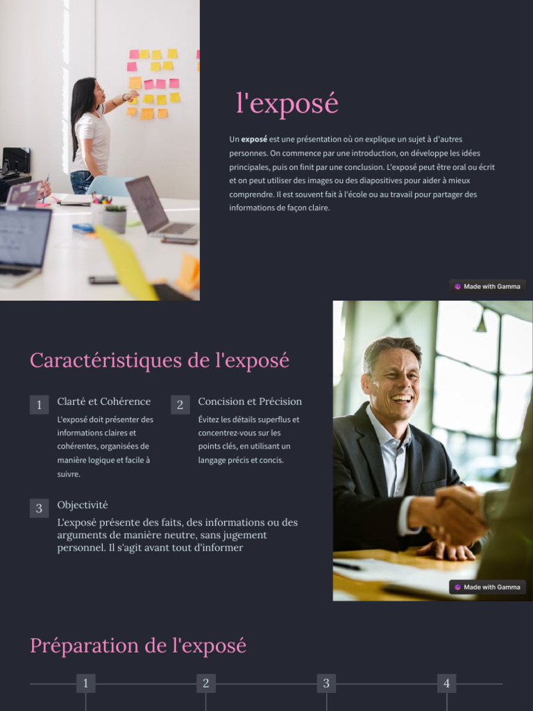 Guide pratique pour réussir un exposé | PDF | Communication non verbale ...
