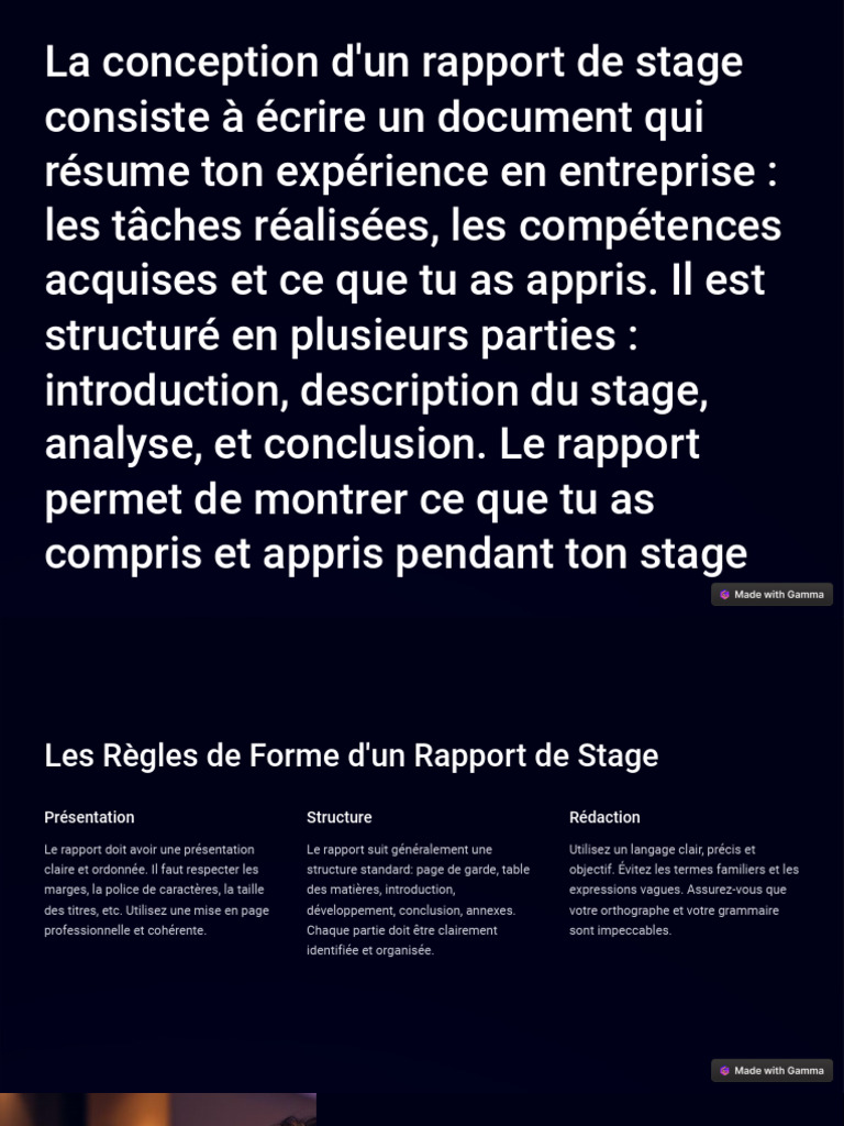 Guide de Rédaction d'un Rapport de Stage | PDF