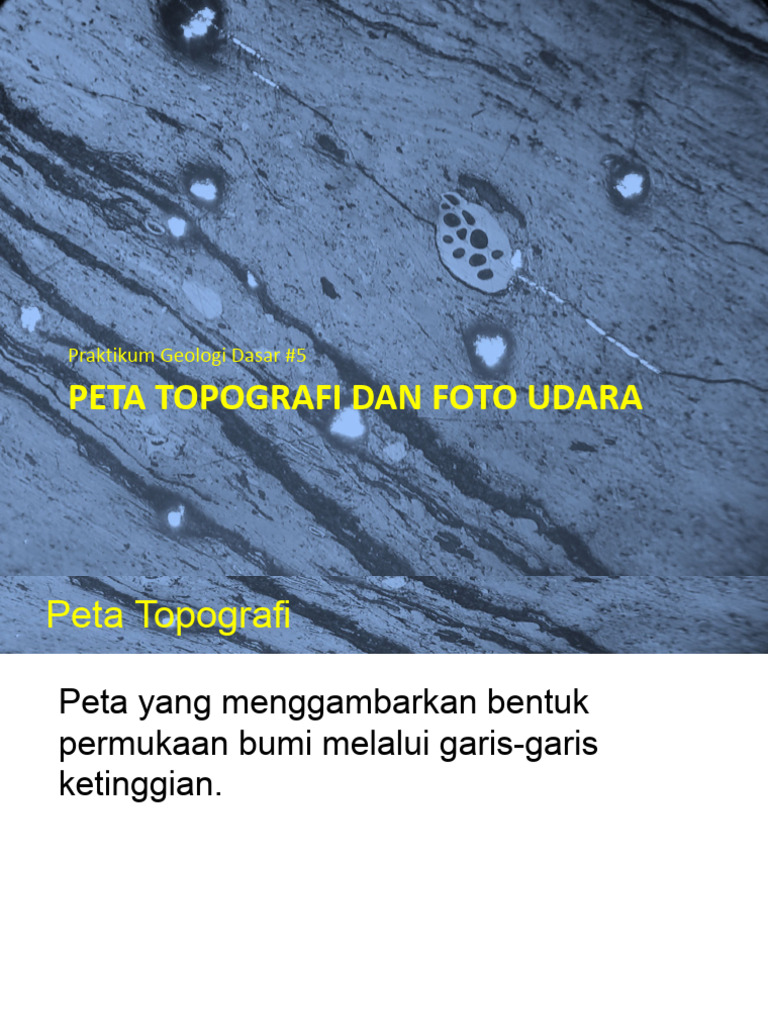 Peta Topografi dan Foto Udara Geologi | PDF