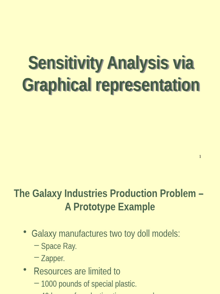 Galaxy Industries Production Analysis | PDF | Sensitivity Analysis ...