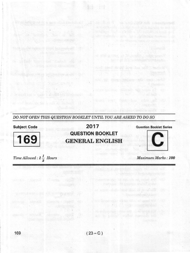 General English (S Code-169) 30042023153947 | PDF