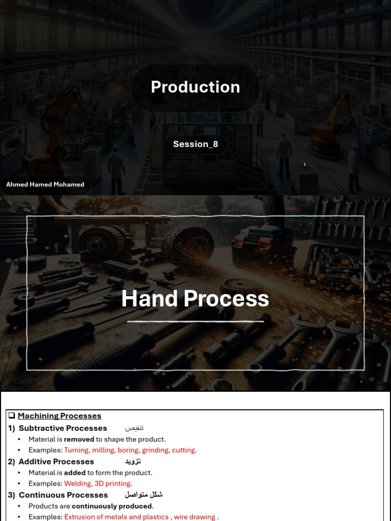 Hand Processes in Machining Techniques | PDF | Machining | Metals