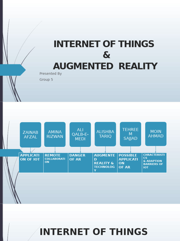 IoT and Augmented Reality Overview | PDF | Internet Of Things ...