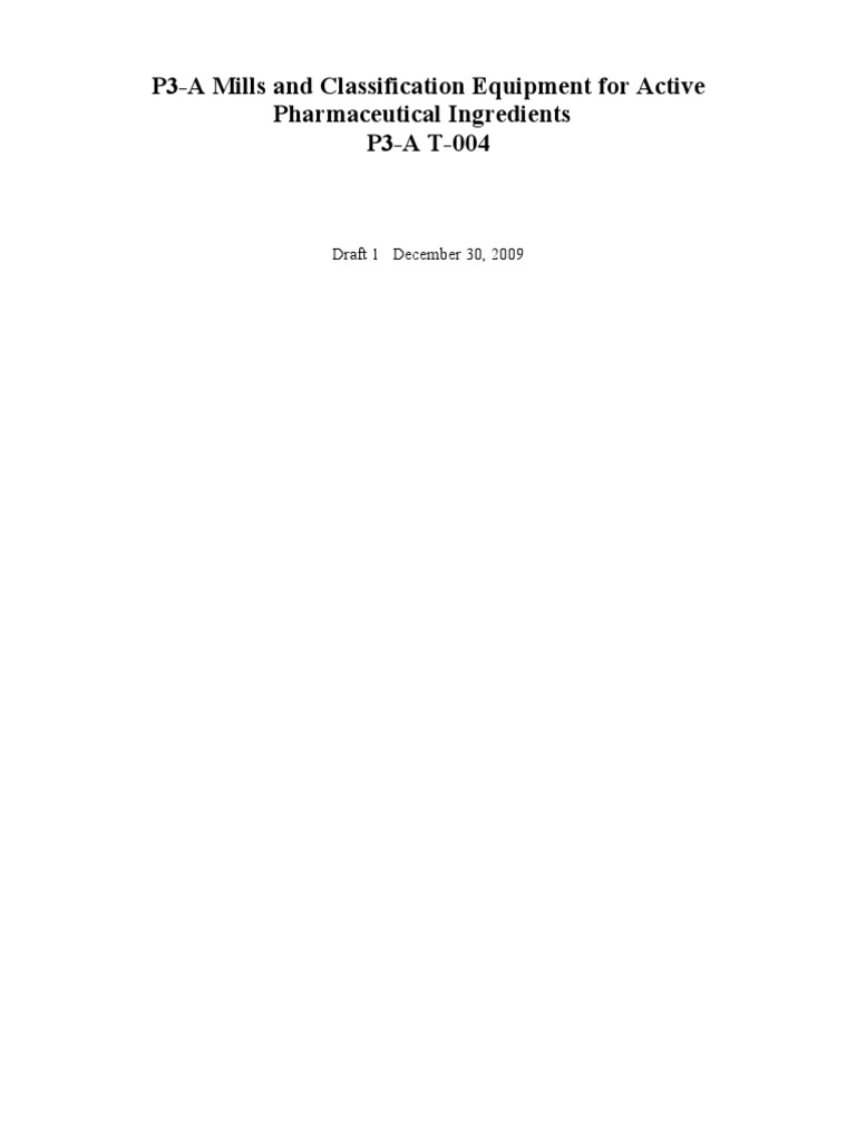 API Mills & Classification Standards | PDF | Mill (Grinding) | Engineering